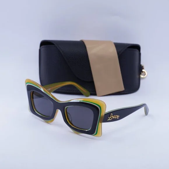 Loewe LW40140U 20A Cat Eye Sunglasses – Black/Orange/Grey Loewe LW40145I S (52 - 21) with Grey lenses and Tortoise  main image 2